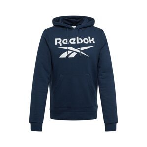 Reebok Sport Športová mikina  biela / námornícka modrá