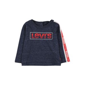 LEVI'S Tričko  modrá melírovaná / biela / červená