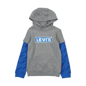 LEVI'S Mikina  sivá melírovaná / modrá / biela