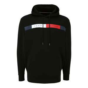 TOMMY HILFIGER Mikina  čierna / červená / biela / námornícka modrá