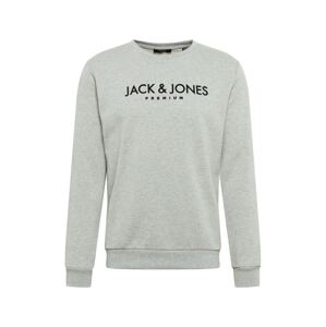 JACK & JONES Mikina 'JPRBLAJAKE'  svetlosivá / čierna