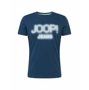 JOOP! Jeans Tričko  nebesky modrá / biela