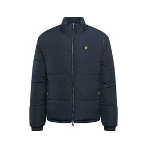 Lyle & Scott Prechodná bunda 'Fair Isle Reversible Puffer Jacket'  námornícka modrá / červená