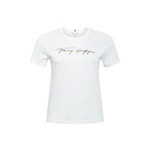 Tommy Hilfiger Curve Tričko  biela / zlatá