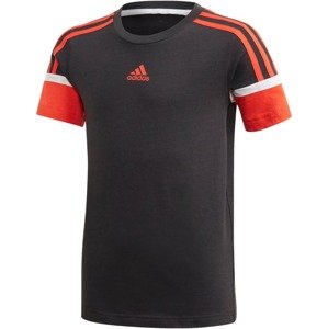 ADIDAS PERFORMANCE Funkčné tričko 'Bold'  čierna / biela / oranžovo červená