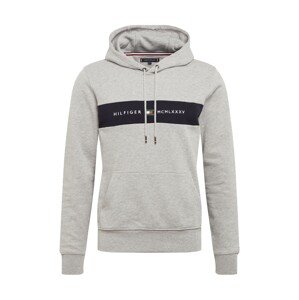 TOMMY HILFIGER Mikina  sivá / námornícka modrá / biela / červená / zelená