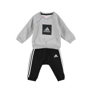 ADIDAS PERFORMANCE Tréningový komplet  čierna / biela / sivá melírovaná