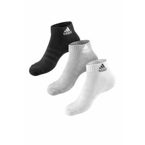 ADIDAS SPORTSWEAR Športové ponožky 'Cushioned  - '  sivá / čierna / biela