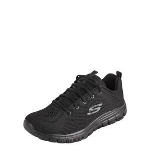 SKECHERS Nízke tenisky 'Graceful Get Connected'  sivá / čierna