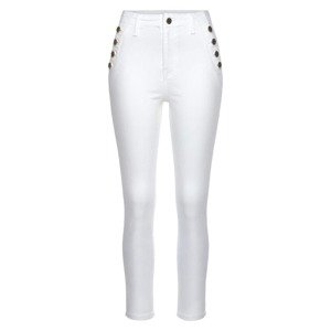 VIVANCE Jeggings  biela / zlatá