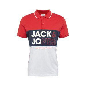 JACK & JONES Tričko 'ARID'  melónová / biela / modrosivá