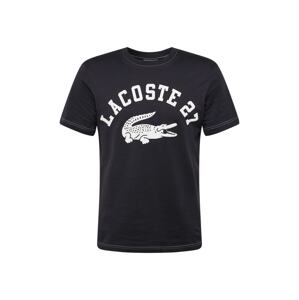 LACOSTE Tričko  tmavomodrá / biela