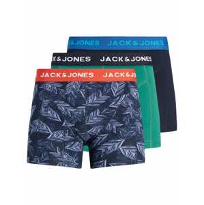 JACK & JONES Boxerky  tmavomodrá / nefritová / červená / biela / modrosivá