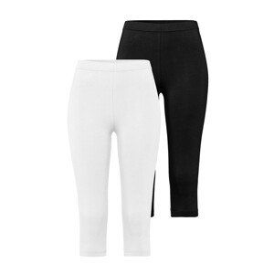 VIVANCE Pyžamové nohavice  čierna / biela