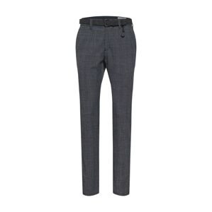 TOM TAILOR DENIM Chino nohavice  dymovo modrá / antracitová / tmavohnedá