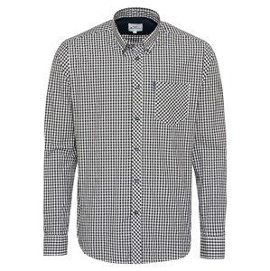 Ben Sherman Košeľa 'GINGHAM'  čierna / biela