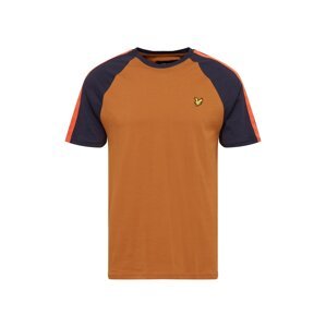 Lyle & Scott Tričko  koňaková / námornícka modrá / homárová / biela