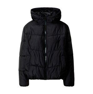 NEW LOOK Prechodná bunda 'K SARA HOODED BOXY PUFFER'  čierna