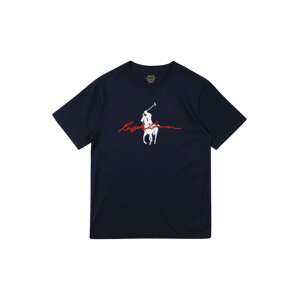 POLO RALPH LAUREN Tričko  námornícka modrá / biela / tmavočervená