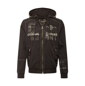 CAMP DAVID Sweatjacke  čierna / biela