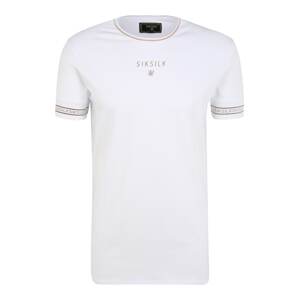 SikSilk Shirt  zlatá / biela