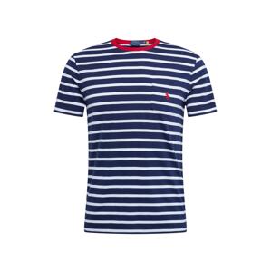 POLO RALPH LAUREN Tričko  biela / námornícka modrá / melónová