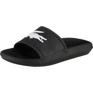 LACOSTE Šľapky 'Croco Slide'  čierna / biela