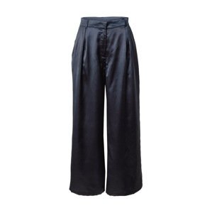 NU-IN Plisované nohavice  čierna