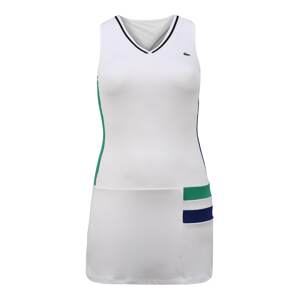 Lacoste Sport Športové šaty 'TECHNIQUE'  biela / zelená / námornícka modrá