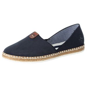 Rieker Espadrilky  tmavomodrá / hnedá