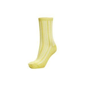 SELECTED FEMME Ponožky  žltá / biela