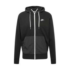 Nike Sportswear Tepláková bunda  tmavosivá / čierna