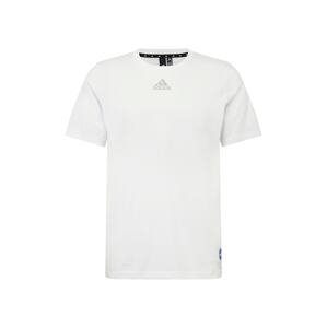 ADIDAS PERFORMANCE Funkčné tričko  biela / tmavohnedá / svetločervená / modrá