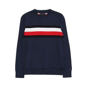 TOMMY HILFIGER Mikina 'ESSENTIAL TH WARM SWEATER'  námornícka modrá