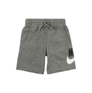 Nike Sportswear Nohavice  sivá / čierna / biela