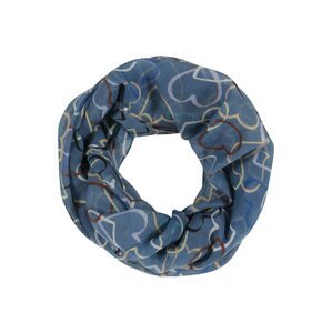 CODELLO Kruhový šál  modrosivá / zmiešané farby