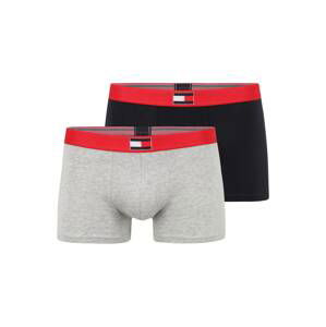 Tommy Hilfiger Underwear Boxerky  sivá melírovaná / tmavomodrá / brusnicová / biela