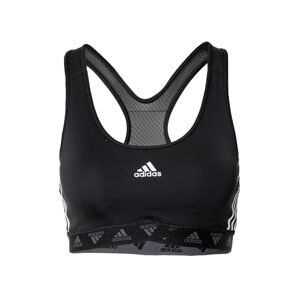 ADIDAS PERFORMANCE Športová podprsenka  biela / čierna / sivá