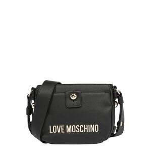 Love Moschino Taška cez rameno  čierna / zlatá