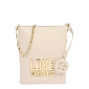 Love Moschino Taška cez rameno  béžová / zlatá