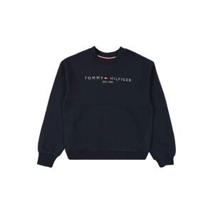 TOMMY HILFIGER Mikina  námornícka modrá / biela / ohnivo červená