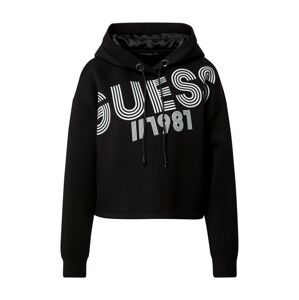 GUESS Sweatshirt  čierna / biela