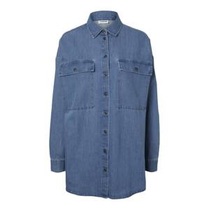 Noisy may Bluse 'Flanny'  modrá denim