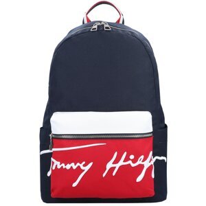 TOMMY HILFIGER Batoh  tmavomodrá / biela / červená