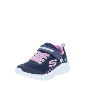 SKECHERS Tenisky 'MICROSPEC'  námornícka modrá / ružová / svetlosivá / mätová