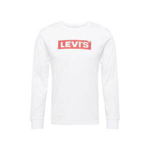 LEVI'S ® Tričko 'Relaxed LS Graphic Tee'  červená / šedobiela