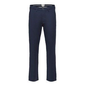 SELECTED HOMME Chino nohavice  tmavomodrá