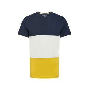 JACK & JONES T-Shirt  modrá / biela / žltá