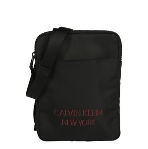 Calvin Klein Taška cez rameno  čierna / svetločervená