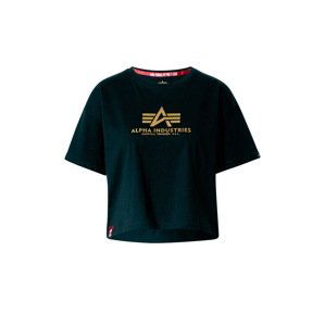 ALPHA INDUSTRIES Tričko  čierna / zlatá žltá